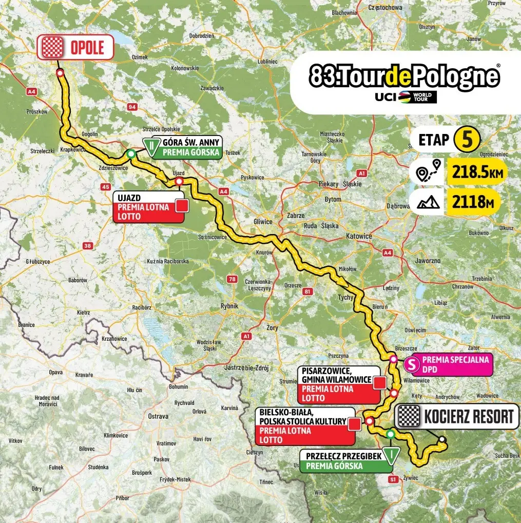 Utrudnienia w ruchu podczas Tour de Pologne 2026 w powiecie gliwickim